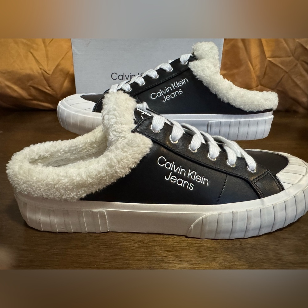 #1510 Calvin Klein Mules/Tennis Shoes with Sherpa Lining